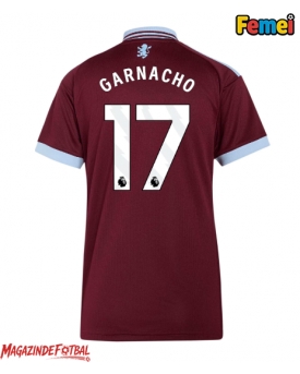Aston Villa Alejandro Garnacho #17 Tricou Fotbal Replică 2026-27 Femei Acasa